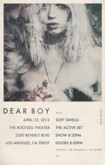 Dear Boy at the Bootleg poster, tags: Dear Boy, Soft Swells, The Active Set, Los Angeles, California, United States, Gig Poster, Bootleg Theater - Dear Boy / Soft Swells / The Active Set on Apr 25, 2013 [287-small]