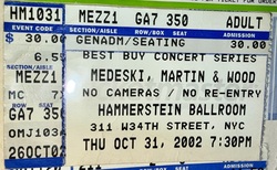 Medeski Martin & Wood / DJ Spooky / Smokey & Miho on Oct 31, 2002 [355-small]