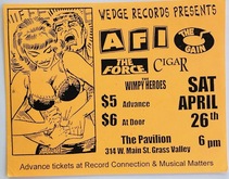 AFI / The Force / The Grain / Cigar / The Wimpy Heroes on Apr 26, 1997 [786-small]