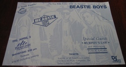 I did not attend this concert, but these were handed out at the 3/11/1987 concert I did attend in Dayton, Ohio, Beastie Boys on Apr 3, 1987 [118-small]