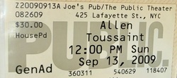 Allen Toussaint on Sep 13, 2009 [813-small]