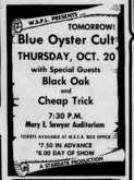 Blue Öyster Cult / Black Oak Arkansas / Cheap Trick on Oct 20, 1977 [487-small]