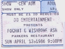 Wishbone Ash / Foghat on Apr 13, 1986 [517-small]