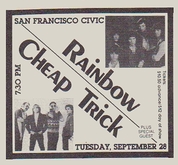 Rainbow / Cheap Trick on Sep 28, 1982 [921-small]