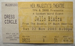 tags: Ticket - Jello Biafra on Nov 22, 2003 [541-small]