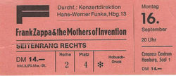 Frank Zappa and the Mothers of Invention on Sep 16, 1974 [956-small]