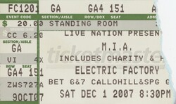 M.I.A. / The Cool Kids / Santigold / Amanda Blank on Dec 1, 2007 [708-small]