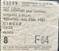 Def Leppard / more* / Lionheart on Jul 25, 1981 [310-small]