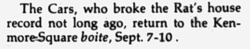 The Cars on Sep 10, 1977 [878-small]