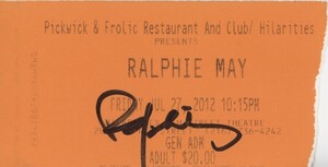 Autographed by Ralphie May, Ralphie May on Jul 27, 2012 [856-small]