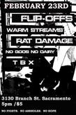 Rat Damage / Flip-Offs / Warm Streams / No Gods No Dairy on Feb 23, 2009 [749-small]
