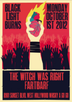 tags: The Witch Was Right, Fartbarf, Black Light Burns, West Hollywood, California, United States, Gig Poster, Whisky a Go Go - Black Light Burns / Fartbarf / The Witch Was Right on Oct 1, 2012 [813-small]