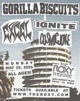 Gorilla Biscuits / Excel / Ignite / Cosmic joke on May 25, 2026 [416-small]