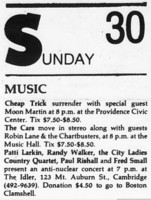 The Cars / Robin Lane & The Chartbusters on Sep 30, 1979 [728-small]