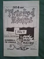 Twisted Roots / Social Distortion / Scoundrels / The Struggles on May 11, 1984 [221-small]