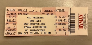 Bon Iver / Swamp Dogg on Oct 29, 2017 [992-small]