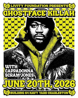 Ghostface Killah / Cappadonna / Scram Jones / Damn Skippy / Slim S.O.U.L / Appollo Valdez / Nu (US-SC) / Tyrie (US-SC) / Bluflame James / DJ Nor_Way / DJ Trailmix / Big Hair / Shawn Legree on Jun 20, 2026 [862-small]