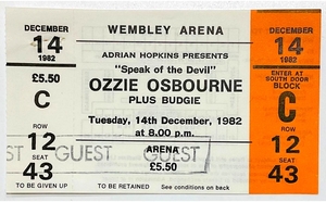 Ozzy Osbourne / Budgie on Dec 14, 1982 [469-small]