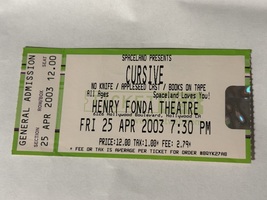 Cursive / No Knife / The Appleseed Cast / Books on Tape / The Jealous Sound on Apr 25, 2003 [861-small]