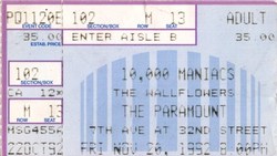 10,000 Maniacs / The Wallflowers on Nov 20, 1992 [136-small]