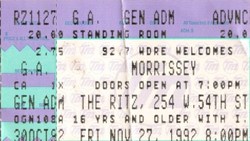 Morrissey / Jet Black Machine on Nov 25, 1992 [137-small]