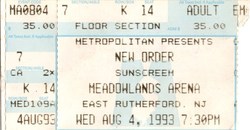 New Order / Sunscreem / 808 state on Jul 14, 1993 [140-small]