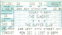The Sundays / Garrison Starr on Dec 1, 1997 [182-small]