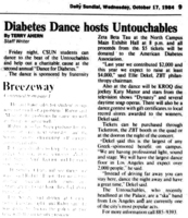 The Untouchables @ CSU Northridge, North Campus - 10.19.84, The Untouchables / DJ Katy Manor / Richard Muenz / Jeff Kaake on Oct 19, 1984 [090-small]
