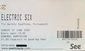Electric Six / Enjoyable Listens on Jun 21, 2026 [084-small]