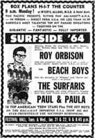 Roy Orbison / The Beach Boys / The Safaris / Paul & Paula on Jan 21, 1964 [397-small]