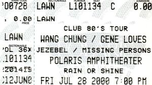 Wang Chung / Flock Of Seagulls / Gene Loves Jezebel / Missing Persons on Jul 28, 2000 [813-small]