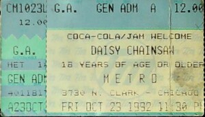 Daisy Chainsaw on Oct 23, 1992 [389-small]