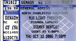 Dierks Bentley / Miranda Lambert / Randy Rogers Band on Oct 12, 2006 [634-small]