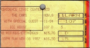 The Cars / Icehouse on Nov 8, 1987 [464-small]