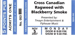 Cross Canadian Ragweed / Blackberry Smoke on Nov 5, 2007 [653-small]