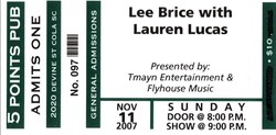 Lee Brice / Lauren Lucas on Nov 11, 2007 [656-small]