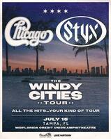 tags: Styx, Chicago, Tampa, Florida, United States, Gig Poster, MIDFLORIDA Credit Union Amphitheatre, Florida State Fairgrounds - Styx / Chicago on Jul 15, 2026 [422-small]