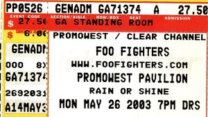 Foo Fighters / Chevelle / The Jealous Sound on May 26, 2003 [558-small]
