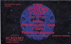 The Wonder Stuff / Ned's Atomic Dustbin / Spirit of the West / Eat on Nov 24, 1989 [573-small]