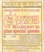 Saxon / Pretty Maids on Oct 8, 1985 [450-small]