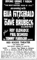 Ella Fitzgerald / The Dave Brubeck Quartet / Roy Eldridge / Paul Desmond / The Tommy Flannigan Quartet on Aug 16, 1963 [688-small]