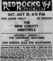 Bob Gibson / The Wayfarers / the smothers brothers on Aug 1, 1964 [014-small]