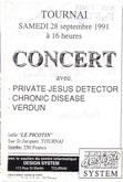 Chronic Disease / Private Jesus Detector / Verdun on Sep 28, 1991 [608-small]