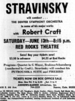 The Denver Symphony Orchestra / Robert Craft on Jun 13, 1964 [571-small]