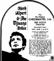 Herb Alpert & The Tijuana Brass / The Checkmates LTD on Aug 3, 1968 [962-small]