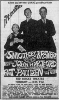 the smothers brothers / Pat Paulsen / John Hartford on Aug 24, 1968 [010-small]