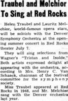 Helen Traubel / Lauritz Melchior / The Denver Symphony Orchestra on Jul 7, 1950 [243-small]