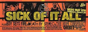 Sick of It All / Boysetsfire / Death by Stereo / The Hope Conspiracy on May 9, 2001 [294-small]
