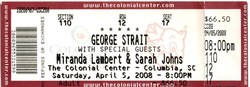 George Strait / Miranda Lambert / Sarah Johns on Apr 5, 2008 [107-small]
