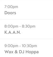 Wax (US-MD) / DJ Hoppa / K.A.A.N. / Sumpp on Jul 21, 2026 [486-small]
